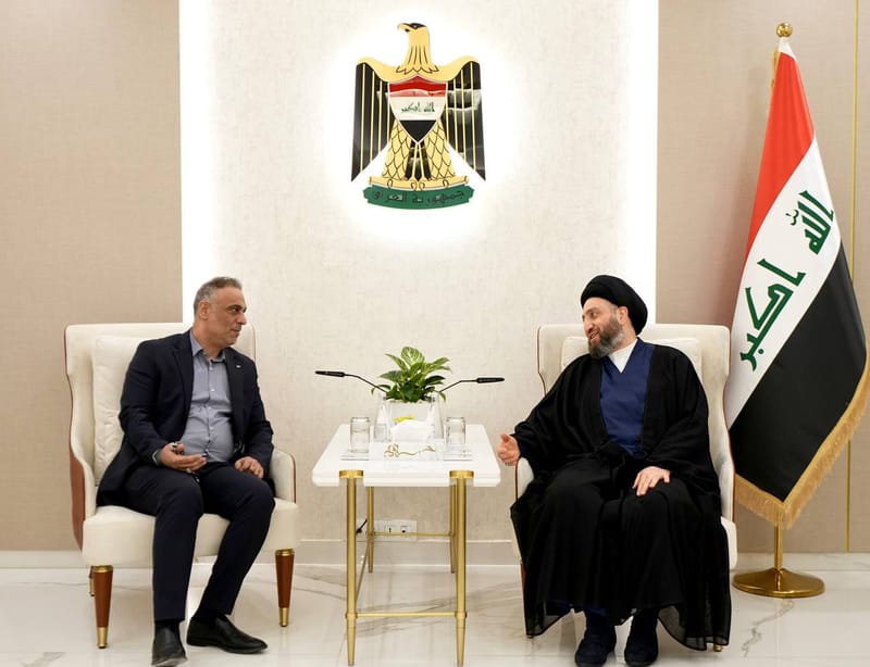 الحكيم يلتقي الأمين العام لحزب الفضيلة الإسلامي الأستاذ عبد السادة الفريجي