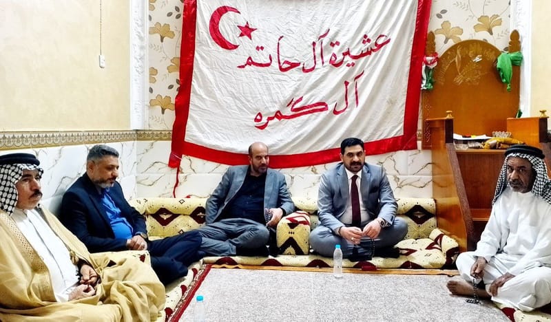 لقاء مسؤول تنظيمات الجنوب بجمع من أبناء عشيرة آل حاتم في الناصرية