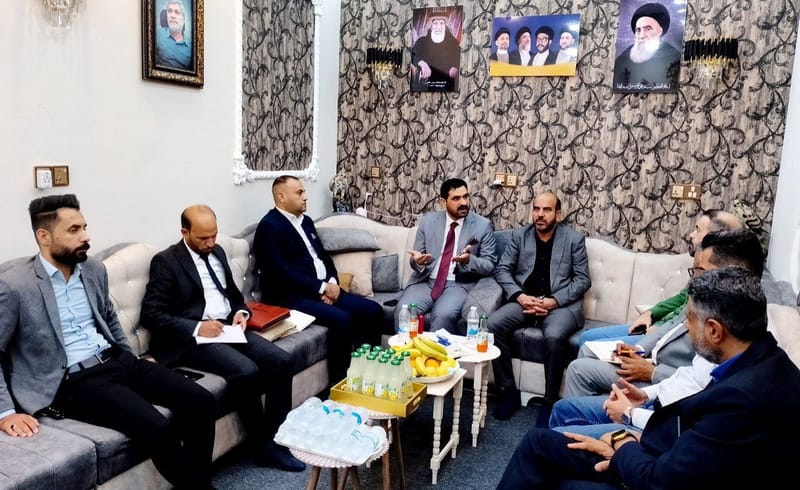 في ختام جولة مسؤول تنظيمات الجنوب يعقد اجتماعا مهما مع قيادات محافظة ذي قار