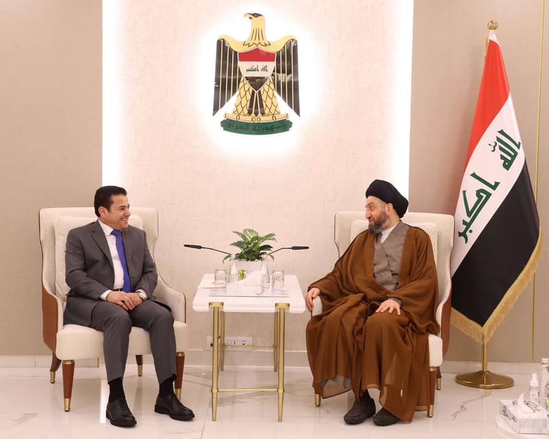 الحكيم يلتقي مستشار الأمن القومي الأستاذ قاسم الأعرجي