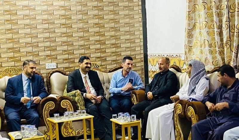 مسؤول تنظيمات الجنوب السيد قصي الموسوي يعقد اجتماعا في ريف الصويرة