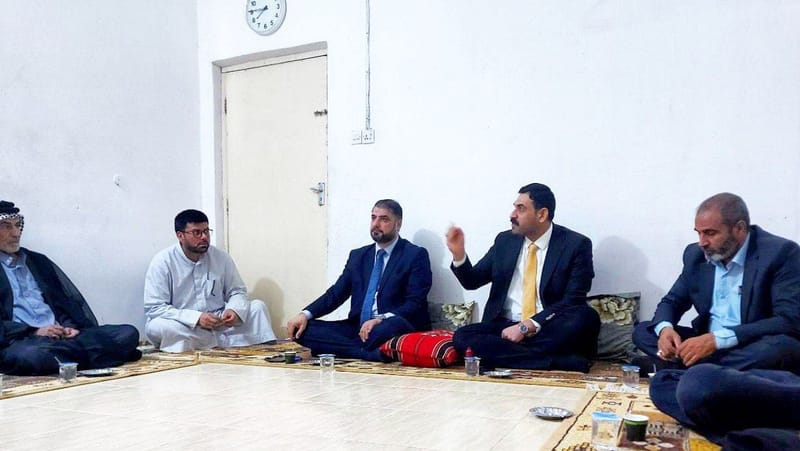 مسؤول تنظيمات الجنوب السيد قصي الموسوي يلتقي جمعاً من (مسؤولي مناطق مكتب العزة)