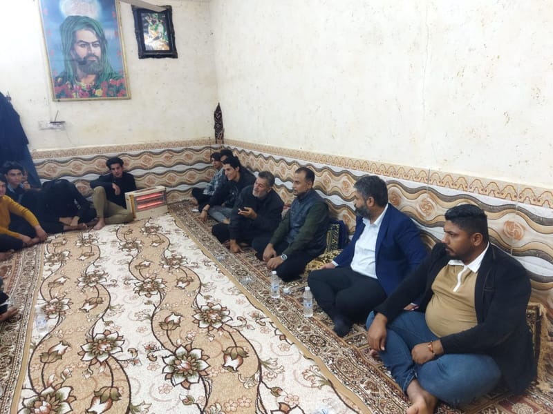 مسؤول دائرة المركز في ميسان يلتقي مجموعة من شباب الدائرة