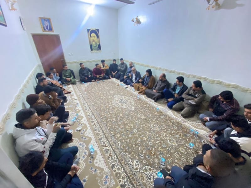 مسؤول دائرة المركز في ميسان يلتقي مسؤولي المناطق التابعة لمكتب المقاتل العربي الاول