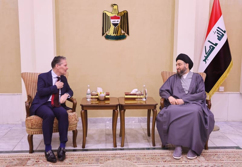 السيد عمار الحكيم يلتقي سفير المملكة الهولندية السيد يوهانيس لينديرت ساندي