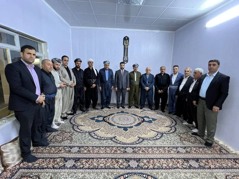 مسؤول مكتب اقليم كردستان يلتقي الشيخ مظفر خوشناو