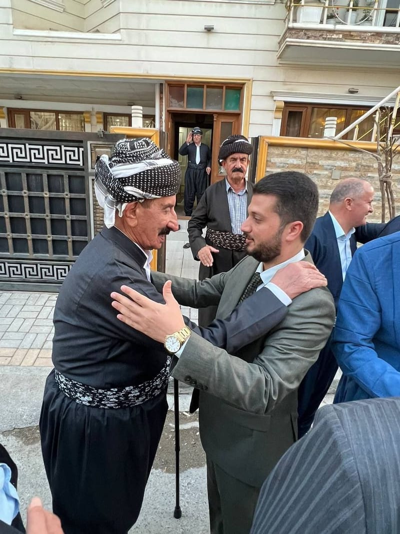 مسؤول مكتب اقليم كردستان يلتقي السيد مجيد سيرميركي احد وجهاء عشيرة الجاف الكريمة.