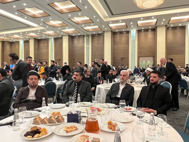 مسؤول مكتب اقليم كردستان يحضر الحفل التأبيني الذي أقامته قنصلية الجمهورية الإسلامية الإيرانية لإحياء الذكرى الرابعة لاستشهاد قادة النصر