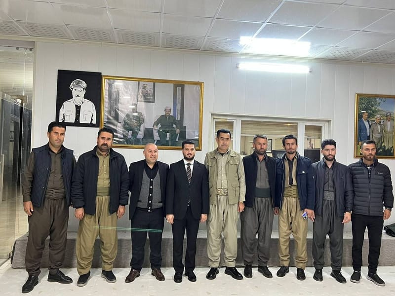 مسؤول مكتب الإقليم الأستاذ صباح الصالحي يزور قرية جافر كان في اطراف محافظة أربيل