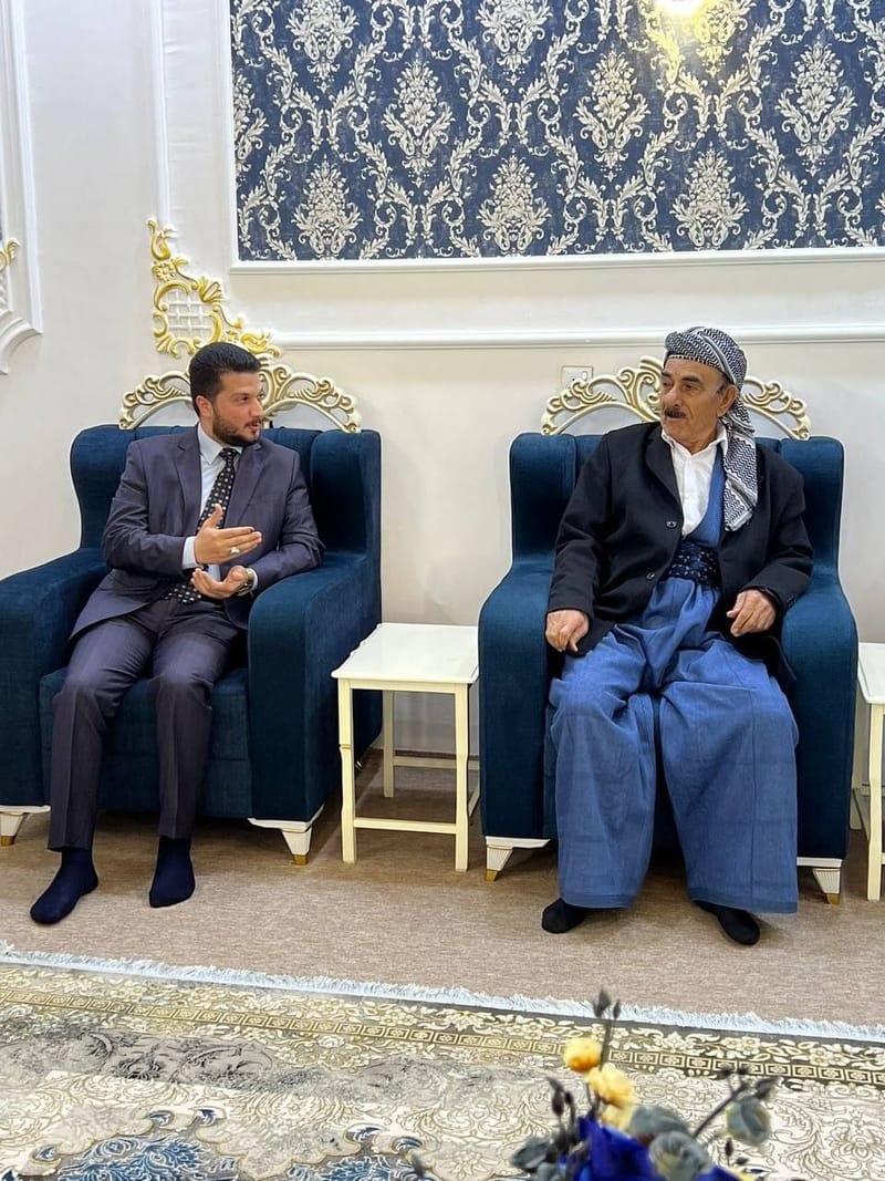 مسؤول مكتب اقليم كردستان يزور قرية برده گور في قضاء حرير بمحافظة أربيل