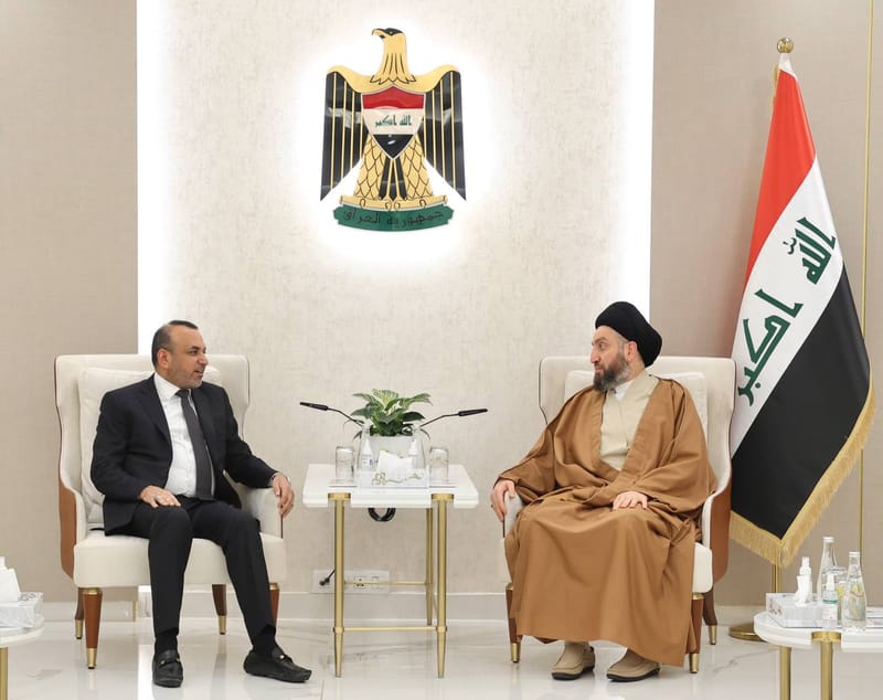 الحكيم يلتقي وزير العمل والشؤون الاجتماعية الأستاذ أحمد الأسدي