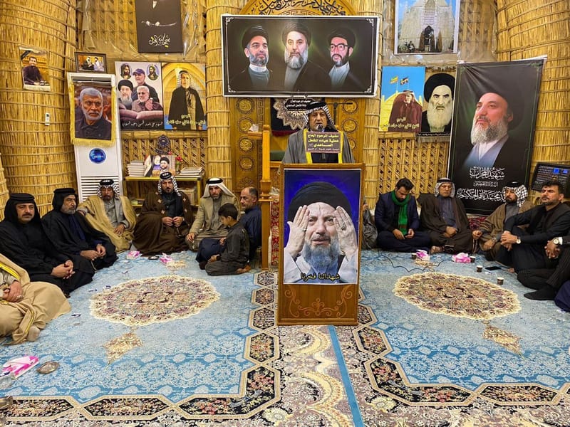 اقامة مجلس عزاء في الذكرى السنوية لاستشهاد شهيد المحراب  في محافظة البصرة.