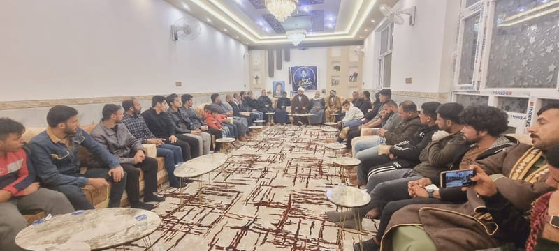 مجلس العزاء في مضيف الحاج عباس تايه/ محافظة بابل على رحيل شهيد المحراب الخالد (قده)