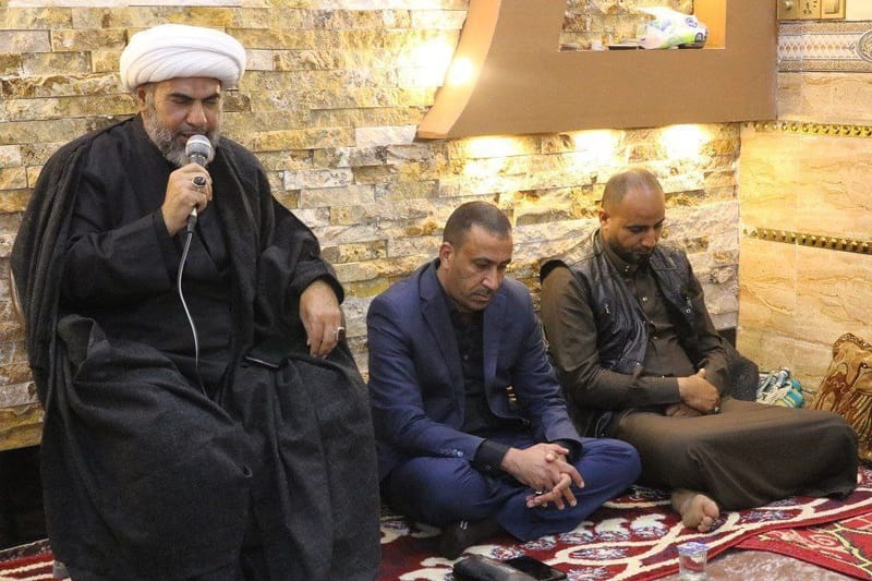 مجلس عزاء شهيد المحراب الخالد ( قدس ) في قضاء الهندية بمحافظة كربلاء المقدسة