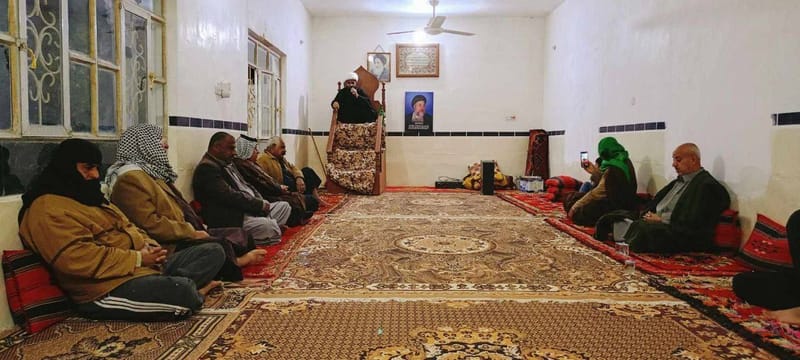 مجلس العزاء المقام في مضيف السيد علي الصافي بمحافظة بابل على رحيل شهيد المحراب الخالد
