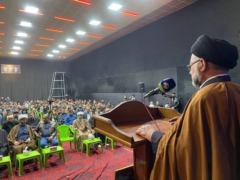 الحفل التأبيني السنوي في محافظة ميسان لإحياء ذكرى استشهاد آية الله العظمى شهيد المحراب الخالد السيد محمد باقر الحكيم قدس سره الشريف.