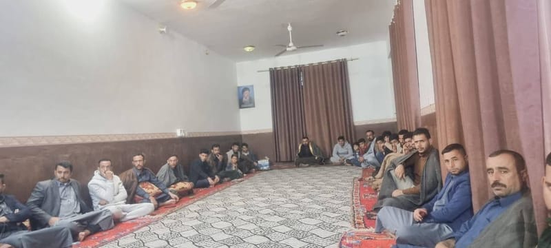 مجلس العزاء في مضيف الشيخ حسن خضر سعد الشمري / محافظة بابل على رحيل شهيد المحراب