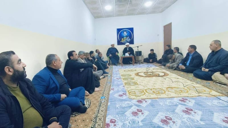 مجلس العزاء في دار الاستاذ محمد سهيل / محافظة بابل على رحيل شهيد المحراب