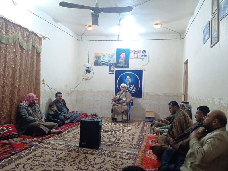 مجلس العزاء لليلة الثانية في دار الاستاذ حسين مبدر الجدوعي/ محافظة بابل  على رحيل شهيد المحراب