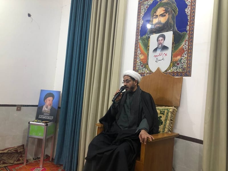 مجلس العزاء في مضيف الشيخ فاخر السعد الصرايفي / محافظة بابل على رحيل شهيد المحراب