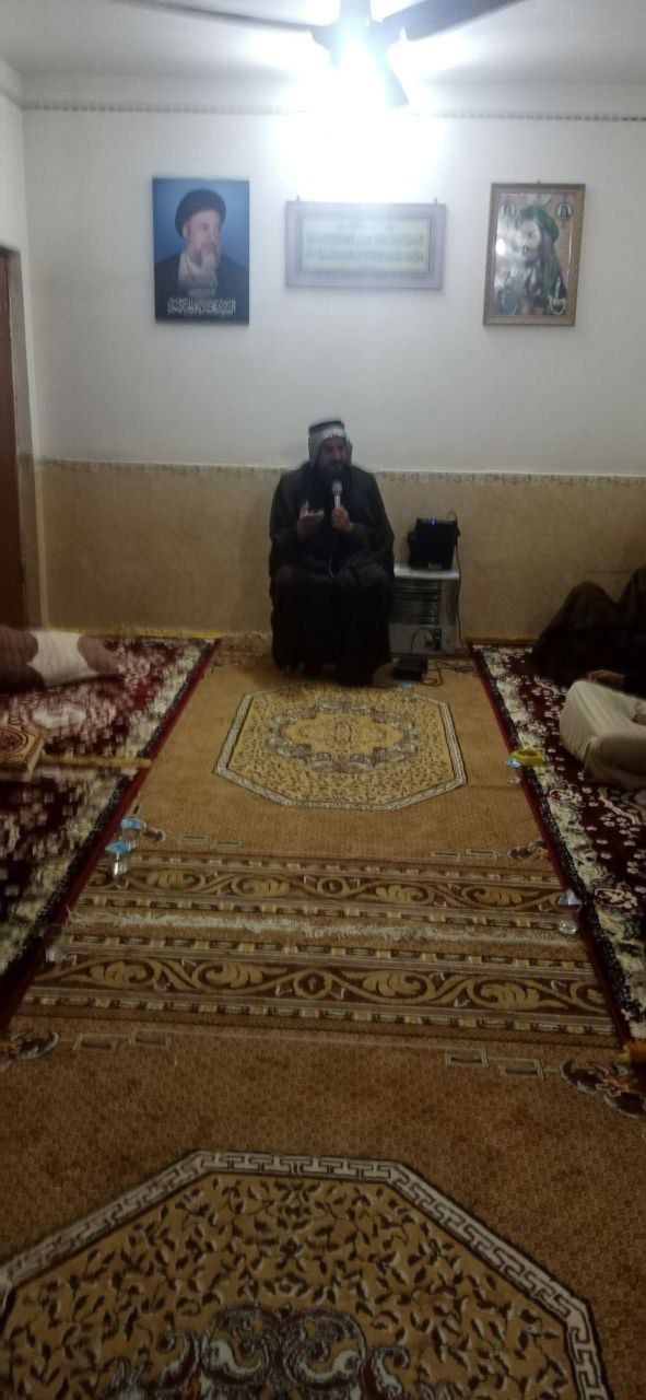 المجلس التأبيني لذكرى شهادة شهيد المحراب  في منزل الاستاذ يحيى سقاي البديري في محافظة الديوانية.