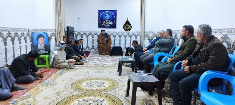 من مجلس العزاء في دار الاستاذ حسام النصراوي / محافظة بابل.