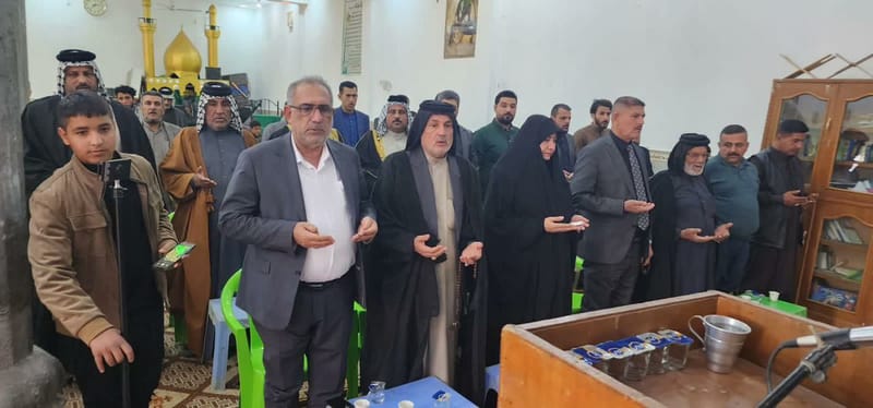 قضاء الكحلاء بمحافظة ميسان تقيم حفلا تأبينيا بمناسبة ذكرى شهيد المحراب الخالد