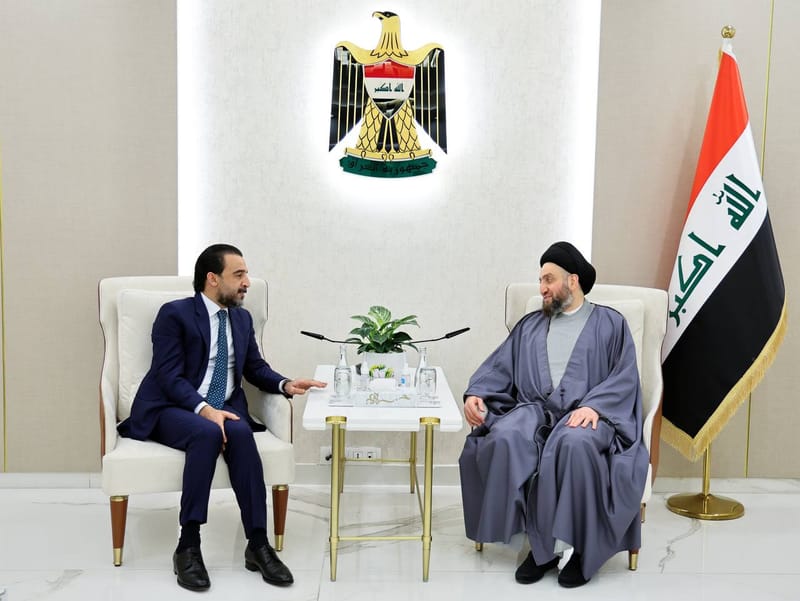 الحكيم يلتقي رئيس حزب تقدم الأستاذ محمد الحلبوسي