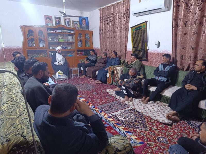 مجلس العزاء في دار الاستاذ حسن صالح المحمودي / محافظة بابل.