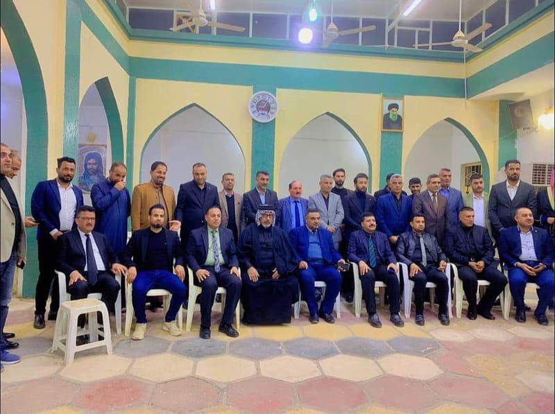 مجلس العزاء في قضاء قلعة سكر / محافظة ذي قارعلى رحيل شهيد المحراب