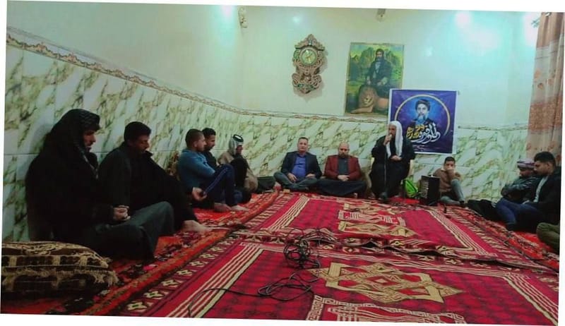 مجلس العزاء في مضيف الاستاذ زيد الجدوعي / محافظة بابل.