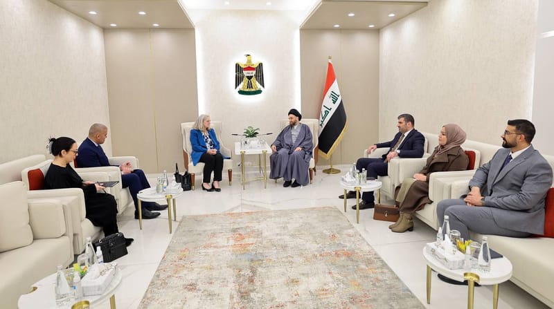 الحكيم يلتقي سفيرة الولايات المتحدة الأمريكية لدى بغداد السيدة الينا رومانيسكي