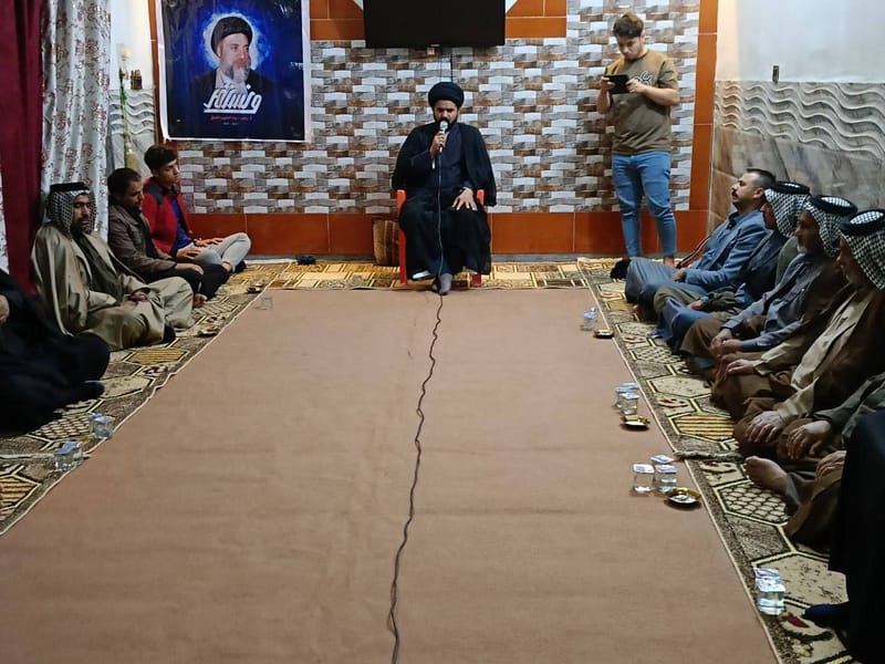 مجلس العزاء في مضيف الشيخ عبد علي مالك الطفيلي / محافظة بابل