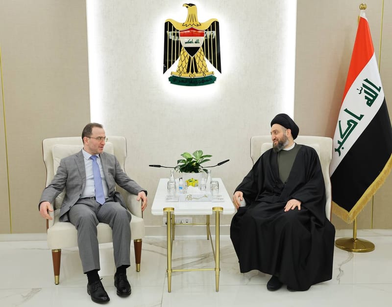 الحكيم يلتقي سفير جمهورية روسيا الاتحادية في بغداد سعادة ايلبروس كوتراشيف