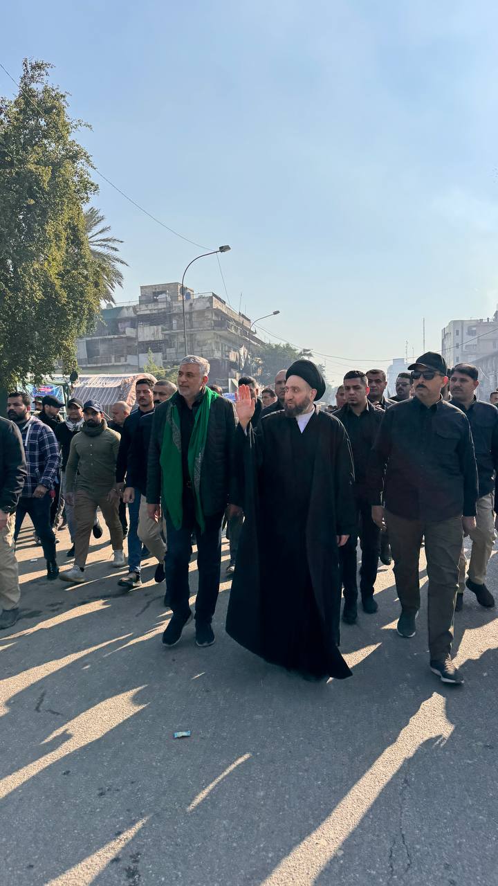 الحكيم يشارك  في مسيرة الزائرين صوب مرقد الإمام الهمام موسى الكاظم (عليه السلام) في ذكرى شهادته الأليمة