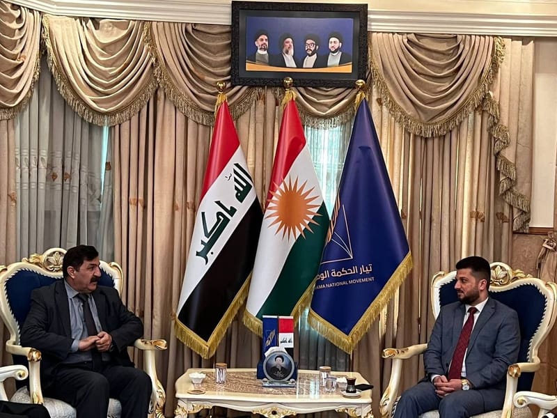 مسؤول مكتب اقليم كردستان الاستاذ صباح الصالحي يستقبل وفد (منظمة ملا زاده للمصالحة الاجتماعية)