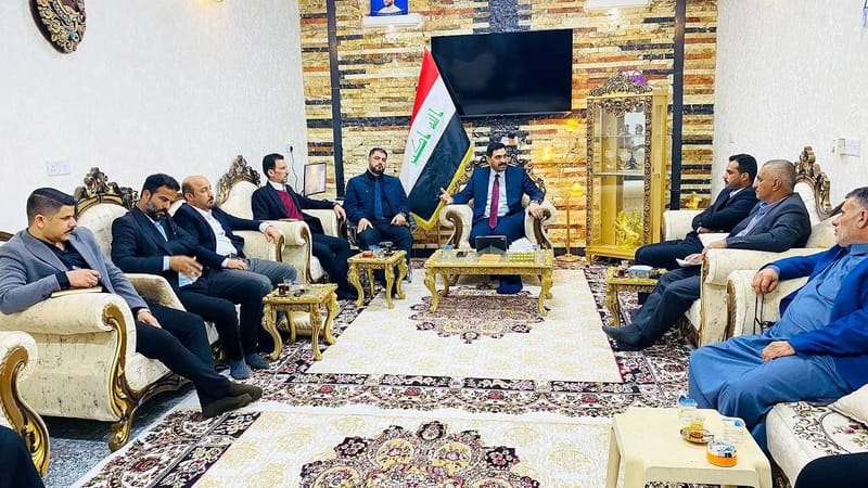 مسؤول تنظيمات الجنوب السيد قصي الموسوي يلتقي جمعاً من مسؤولي مكاتب