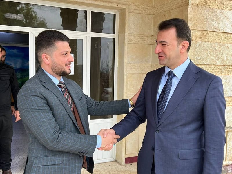 مسؤول مكتب اقليم كردستان الاستاذ صباح الصالحي يزور ناحية بيجيل