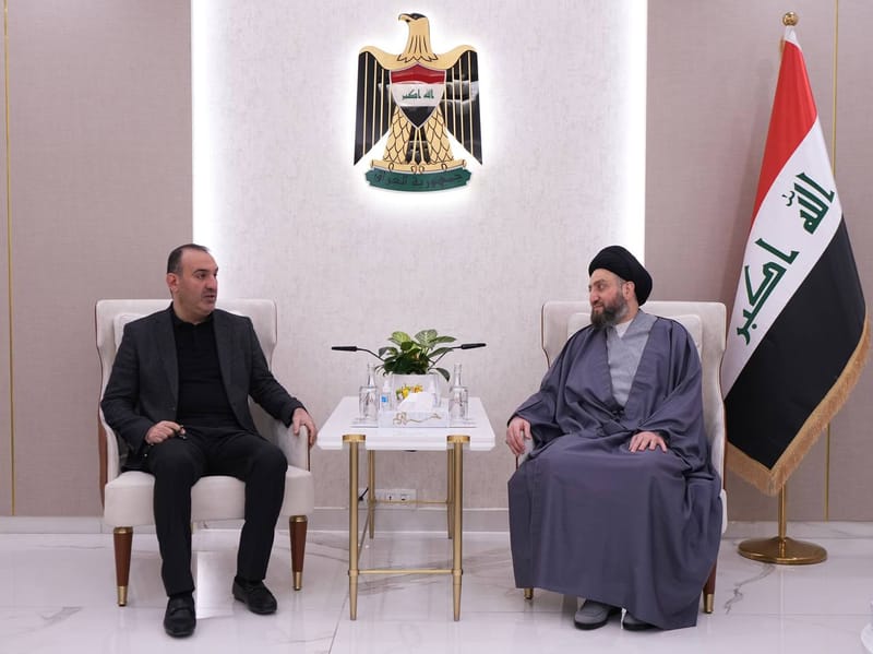 الحكيم يلتقي رئيس كتلة دولة القانون في مجلس النواب الأستاذ ياسر المالكي