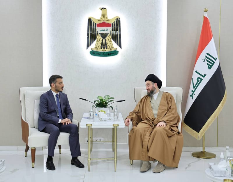 الحكيم يلتقي محافظي ذي قار والنجف الأشرف الأستاذين مرتضى الإبراهيمي ويوسف گناوي كل على حدة