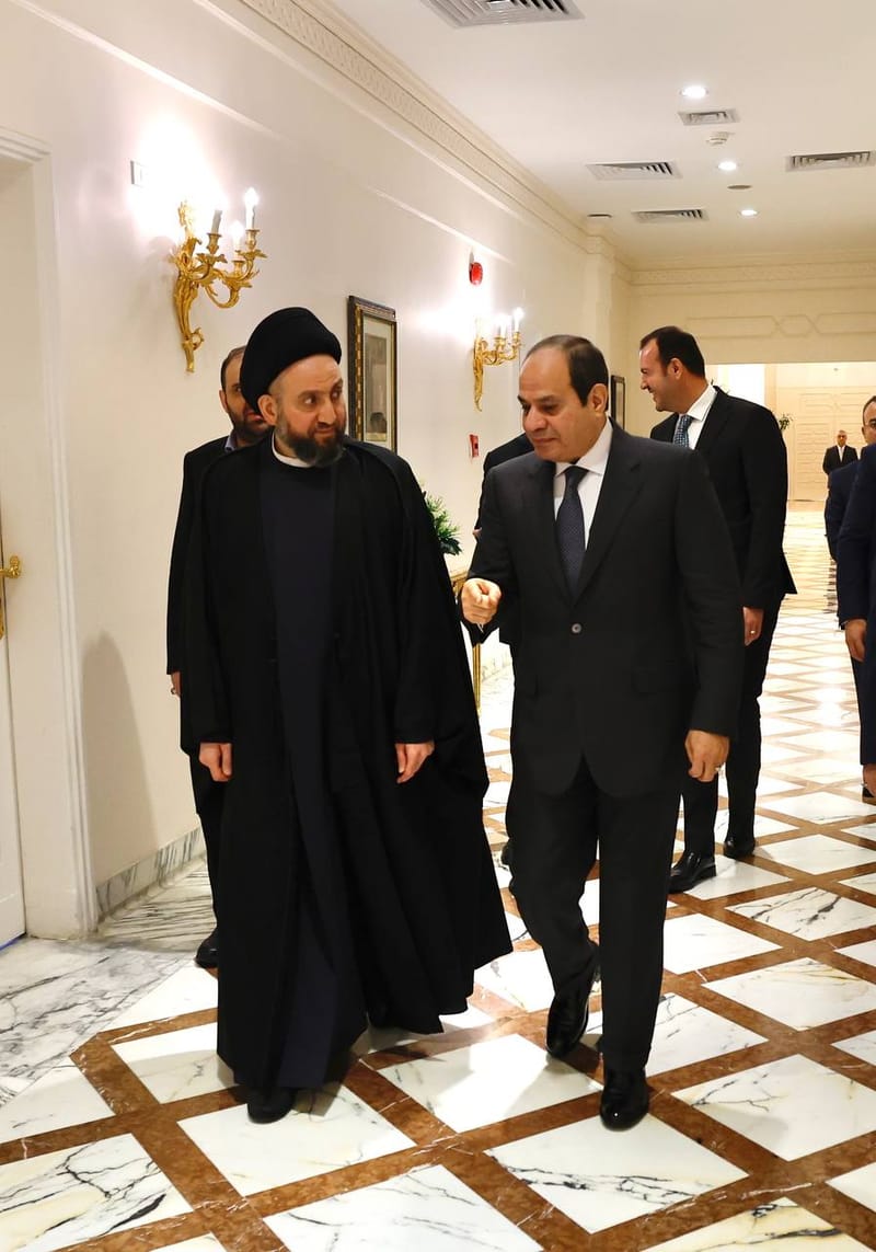 الحكيم يزور مصر ويلتقي بفخامة الرئيس عبد الفتاح السيسي