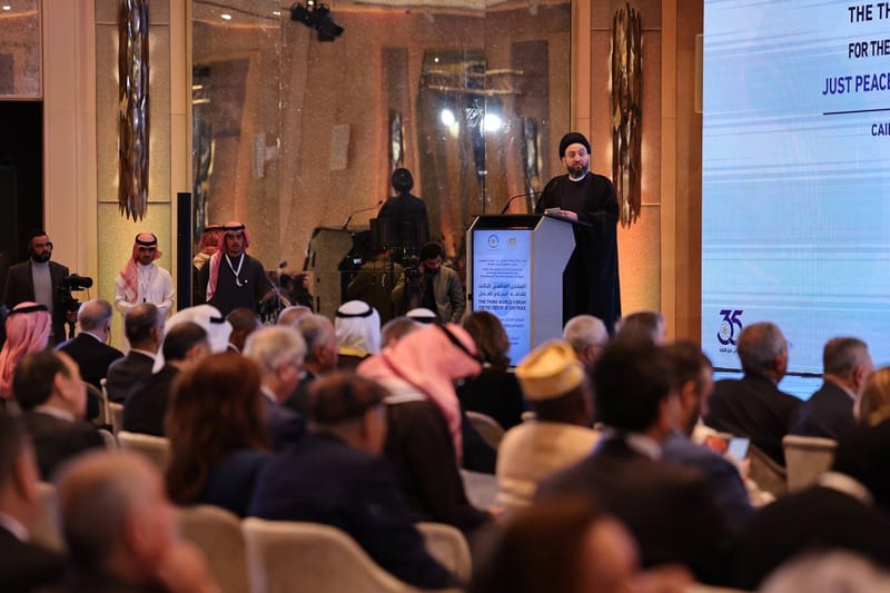 الحكيم : الـقضیة الفلسطینیة لیسـت شعاراً سـیاسـياً وإنما ھـي قـضیة تـمس كـرامـة المواطن العربي والمسـلم