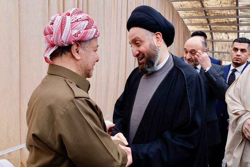 الحكيم يقدم التعازي للأستاذ مسعود بارزاني بوفاة شقيقته