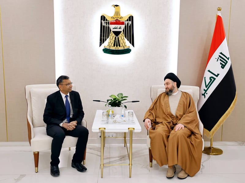 الحكيم يلتقي سعادة براشانت بيساي السفير الهنديّ لدى العراق