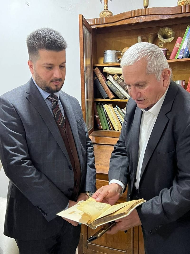 مسؤول مكتب اقليم كردستان الاستاذ صباح الصالحي يلتقي المهندس بلند المفتي المزوري