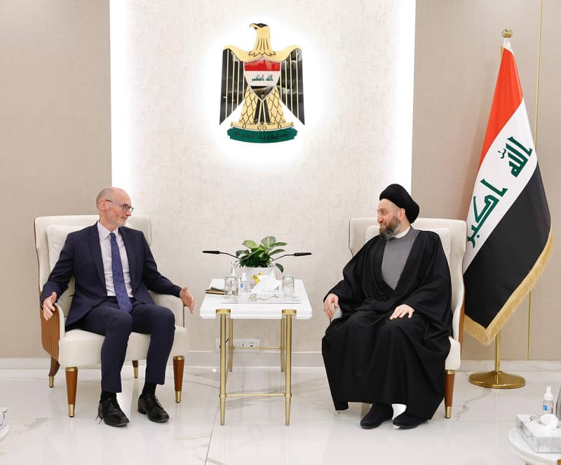 الحكيم يلتقي سعادة ستيفن هيتشن سفير بريطانيا في العراق