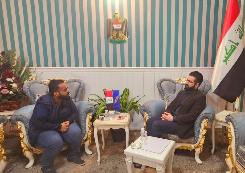 الدكتور محمد حسام الحسيني يلتقي رئيس النقابة العامة للمعاق والمعين والرعاية الاجتماعية ورئيس جمعية قصير لقصار القامة.