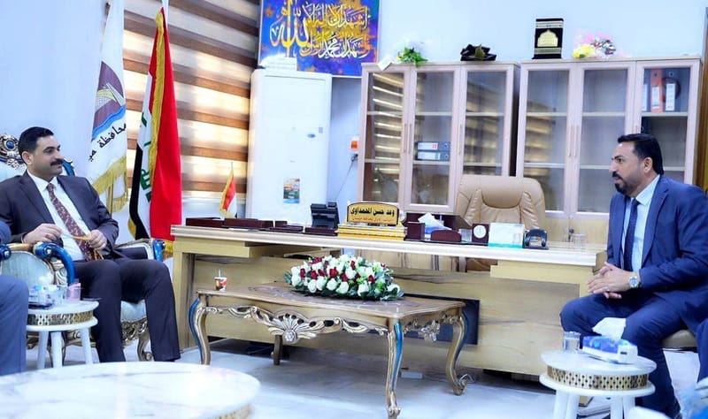 مسؤول تنظيمات الجنوب السيد قصي الموسوي يزور  الأستاذ وعد العلياوي نائب محافظ ميسان