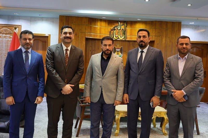 مسؤول تنظيمات الجنوب السيد قصي الموسوي يزور السيد محافظ ميسان الأستاذ حبيب الفرطوسي