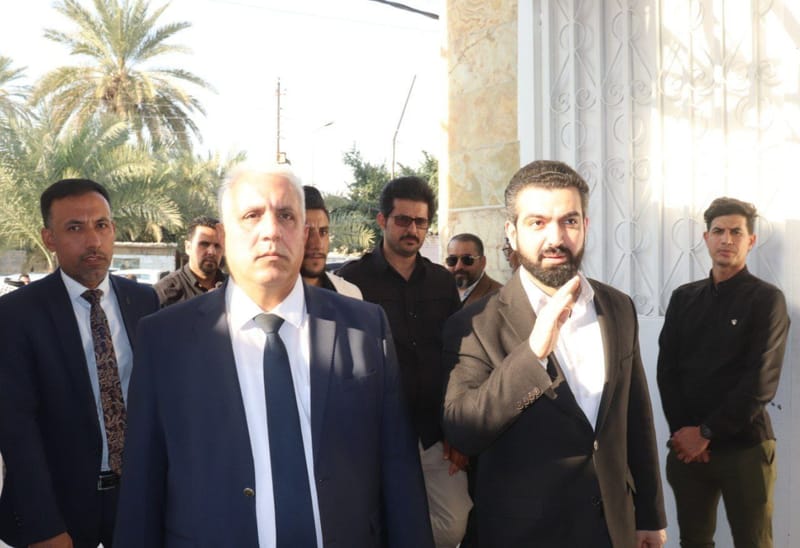 حضور عضو المكتب السياسي ومسؤول مكتب العلاقات الوطنية في مجلس عزاء الشيخ مهاجرعلي الشياع شيخ عموم قبيلة السواعد الكورجة.